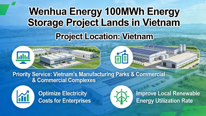 Wenhua Energy 100MWh Energy Storage Project Lands in Vietnam