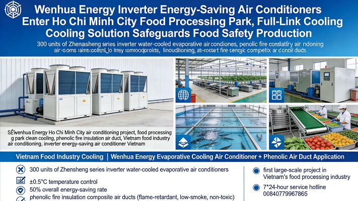 Wenhua Energy Inverter Energy-Saving Air Conditioners Enter Ho Chi Minh City Food Processing Park