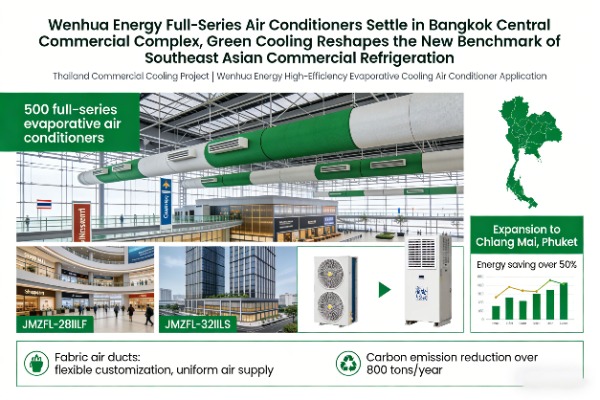 Wenhua Energy Full-Series Air Conditioners Land in Bangkok Central Commercial Complex, Thailand, Gre